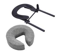 F Fityle Reposacabezas de masaje para colchón, reutilizable, multifunción, para recuperación de cirugía ocular, cómodo para siesta en camilla de, Gris