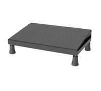 F Fityle Reposapiés Ajustable Metal con Base Firme y Tapete Goma para scansar los Pies Durante Largas Jornadas Trabajo Frente al Escritorio en Casa