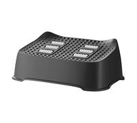 F Fityle Reposapiés debajo Del Escritorio Reposapiés Curvo Antideslizante Cómodo Taburete para Inodoro Taburete Portátil para Pies debajo Del Escritorio Reposa, Negro