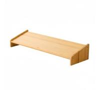 F Fityle Reposapiés Infantil Ergonómico con Superficie Inclinada Estructura Resistente de Bambú Diseño Versátil y Acabado Pulido Adecuado para Uso en Oficina Hogar Estudio, Natural, Bajo 80CM