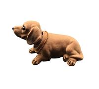 F Fityle Resina sacudiendo la Cabeza Perro Cabeza moviéndose Bobblehead Juguete Animal Coche salpicadero Auto decoración