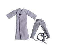 F Fityle Ropa para Figuras de acción a Escala 1/12, Disfraz para minimuñecas, Regalo Elegante para niños, Abrigo y Pantalones, Chaqueta para Hombre de 6, Gris