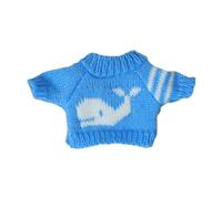 F Fityle Ropa para Muñecas, Suéter para Muñecas, Accesorios, Cómodo, Lindo, Decorativo, Disfraz, Decoración, 20 Cm, Colgante, Top para Muñecas, Ropa para Muñec, Azul