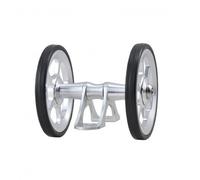 F Fityle Rueda de Guardabarros para Bicicleta Rodillo Soporte Bracket Eje Aleación de Aluminio Estructura Compacta Empuje del Guardabarros Instalación Sencilla, Plateado