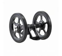 F Fityle Rueda de Guardabarros para Bicicleta Rodillo Soporte Bracket Eje Aleación de Aluminio Estructura Compacta Empuje del Guardabarros Instalación Sencilla