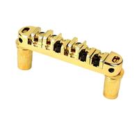 F Fityle Saddle de rodillo de puente de guitarra, reemplazo de puente de sillín de guitarra, mayor estabilidad de sintonización, Oro