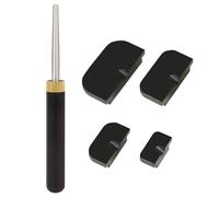 F Fityle Saxophone Key Adjuster Ajustador Mecánico de Saxofón Herramienta Niveladora de Chimeneas con Eje de Acero Mango de Juego de Almohadillas Adecuado para Mantenimiento Profesional Ajustes Finos