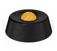 F Fityle Slow Feed Bowl Comedero Cuenco Placa Tazón con Base Estable y de Alimentación Lenta Que Fomentan Masticación con Zona para Estimular Adecuado para, Negro Y Naranja
