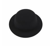 F Fityle Sombrero para Muñeca Elegante Diseño Clásico Accesorio Textil para Muñecas Sofisticado Adecuado para Exposiciones Coleccionistas Disfraces, Black, 20CM