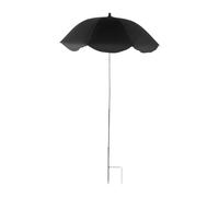 F Fityle Sombrilla para Plantas de Exterior, Ajustable, Universal, para jardín, parterres y macetas, Negro