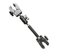 F Fityle Soporte de Cámara Abrazadera Pinza Doble Giratoria Articulación Aleación Aluminio PP Adecuado para Bicicleta Remolque Accesorios Equipo, Longitud 35 Cm