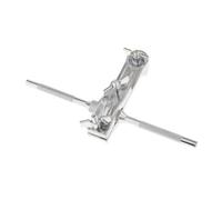 F Fityle Soporte de campana de tambor de bajo, soporte de extensión, piezas de instrumentos musicales ajustables, soporte de Hardware duradero, pieza de, Doble cabeza