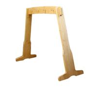 F Fityle Soporte de carillón de madera, carillón de viento, soporte de madera solo, soporte de Gong multifuncional para, meditación, sala de té, aula,