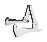 F Fityle Soporte de guitarra plegable, soporte versátil para guitarra, accesorio para instrumentos musicales, guitarras acústicas y eléctricas, para uso en, Plata