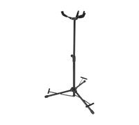F Fityle Soporte de guitarra triple con soporte de piso eléctrico eléctrico altura profesional de altura ajustable 3 cabezas para guitarra clásica, Cabeza de Goma Negra