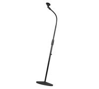 F Fityle Soporte de micrófono con brazo articulado, compacto, telescópico, resistente, para suelo, altura ajustable para canto, presentaciones, escenarios y