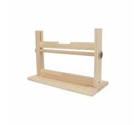 F Fityle Soporte de Papel para Caligrafía Soporte Dispensador Portarrollo Madera Maciza con Montaje Sencillo para y Base Estable Apto para Taller Aula Estudio de Caligrafía, Pequeño 35 Cm