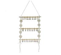 F Fityle Soporte para diademas, colgador de lazos, organizador de pinzas para el cabello para niñas, organizador de accesorios para el cabello de madera para, 35cmx55cm