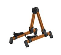 F Fityle Soporte para guitarra, soporte para instrumentos, de metal, estable y resistente, con en forma de a para violín y ukelele, Oro