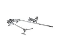 F Fityle Soporte para tambor Tom, accesorio de montaje doble para Tom, soporte de exhibición de metal de repuesto, soporte doble para Tom para percusión,