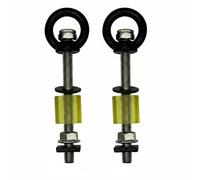 F Fityle Soporte para Techo Anclaje Abrazadera Tornillo de Ojo Compatible con Barras con Ranura en T Sujeción Estable para Correas y Equipaje Ajuste, Black, Bolt Long