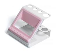 F Fityle Soporte para Torno de Uñas Organizador Estante Porta Herramientas Base Plegable con Estructura Estable Que Ahorra Espacio y Mantiene el Limpio Adecuado para Técnicos Estudios Tocador