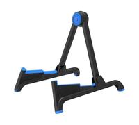 F Fityle Soporte plegable para instrumentos musicales, soporte de suelo para guitarra, bajo, accesorios para guitarra clásica, Azul Negro