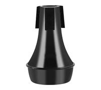 F Fityle Sordina de trompeta inferior para práctica, práctica, práctica, clásica, fácil de usar, accesorios, profesional, ligera, recta, para trompeta, Negro