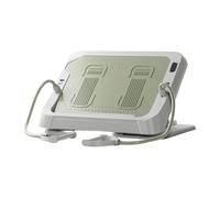 F Fityle Tabla de Estiramiento de pantorrillas, de Entrenamiento de Tabla Inclinada, Estiramiento de piernas, 6 Niveles Ajustables para Sentadillas, Verde