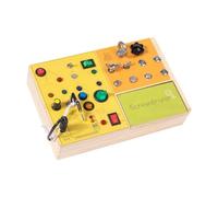 F Fityle Tablero de Actividades con Interruptor de luz, Juguete para Viajes, educación temprana, Juguete de Desarrollo para niños, niñas