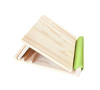 F Fityle Tablero inclinado de madera profesional camilla de pantorrilla ajustable 3 niveles para pantorrillas de estiramiento en cuclillas, plano