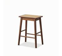 F Fityle Taburete de Barra Taburete Alto Banqueta de Barra Silla Alta con Asiento de Caña y Estructura Reforzada Apariencia Clásica Sobria Adecuado para, Color to 1