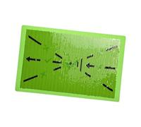 F Fityle Tapete de Golf, Almohadilla de Entrenamiento de Swing, tapete de práctica con guía de dirección e indicaciones de trayectoria de Swing para Adultos y, Alambre Negro