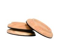 F Fityle Tazas con ruedas de Piano, soporte práctico multiusos de madera, antiruido, Protector de suelo para rueda de Piano vertical, cubiertas para pies de, Madera