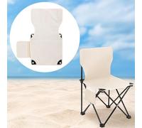 F Fityle Tela de Repuesto para Silla Plegable con Bolsillo Lateral, Funda de Tela de Repuesto para Silla de Senderismo, Ideal para jardín, Patio y sillas de, Blanco 36x36cm
