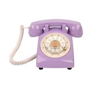 F Fityle Teléfono Invitados Libro Audio Teléfono Mensajes Retro PP Pulsador Grabación Y Reproducción Adecuado para Bodas Fiestas Funerales Hoteles Y Cel, PÚRPURA, Individual