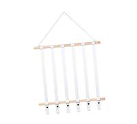 F Fityle Titular de lazo de pelo de madera Decoración Almacenamiento de joyas Diadema Almacenamiento Colgando Pinzas para el cabello Colga para, Blanco