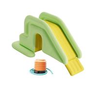 F Fityle Tobogán acuático Inflable para niños, Piscina, tobogán, Parque Infantil, antivuelco con Bomba de pie para Piscina elevada, Patio Deportivo