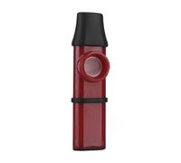 F Fityle Tono ajustable de kazoo fácil de llevar para amantes de la música instrumentos musicales mini para el acompañamiento de violín de teclado guitarra, Rojo