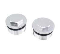 F Fityle Tornillos y tapas superiores de horquilla de motocicleta, 44029-0005, pernos de horquilla, para ZR750, Z750S, ZRX400, Ninja400, 650, 6N, EN650, Plata