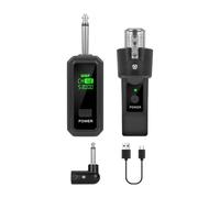 F Fityle Transmisor de audio Receptor de música Convertidor de micrófono Micrófono XLR inalámbrico para amplificador de guitarra inalámbrico, 1 Por 1