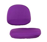 F Fityle Universal Stretch Office Computer para Sillas Silla de Escritorio Giratoria Asiento para, Morado, Individual