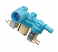 F Fityle Válvula de Lavadora Válvula de Entrada de Agua Doble Solenoide Componente de Lavado Repuesto con Filtro de Protección en y Metal Adecuada para Evitar