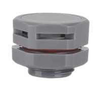 F Fityle Válvula Reductora de Presión de Ventilación con Tornillo de Ventilación Iluminado, Resistente Al Polvo Y Al Agua IP67, M16x1.5, Tapón de Ventilación C, Gris