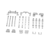 F Fityle Varilla de Montaje de Eje para Coche RC, Accesorio de Repuesto de aleación de Aluminio para vehículos MN82S y MN82T 1/12, modificación DIY, Plata