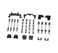 F Fityle Varilla de Montaje de Eje para Coche RC, Accesorio de Repuesto de aleación de Aluminio para vehículos MN82S y MN82T 1/12, modificación DIY, Negro