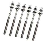 F Fityle Varillas de tensión de tambor, pernos de orejeta de tambor, tornillo apretado de tambor fuerte M5 con arandelas, tornillos de orejeta de tambor para, M5x100mm