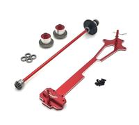 F Fityle Vehículo Industrial Kit de Componentes Metálicos con Eje de Accionamiento 213 Cm Engranajes 24.8 Cm X 27.94 Cm Placa de Segundo Nivel 206.5 Cm, Array, Rojo
