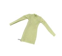 F Fityle Vestido elástico a Escala 1/6 para Mujer, Elegante Figura Coleccionable, Ropa de Moda para Figura de acción de 12 Pulgadas, Verde Claro