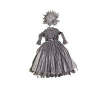 F Fityle Vestido Gótico Mujer Vestido Princesa Gótico Disfraz Dama Oscura Traje Vintage con Sombrero Material Poliéster Tul Terciopelo Adecuado para Halloween, L